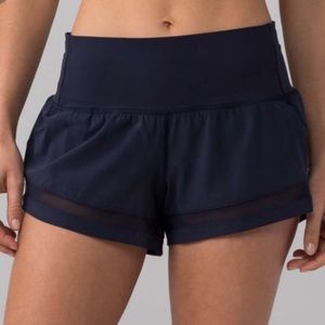 Lululemon pace perfect shorts, navy size 6
